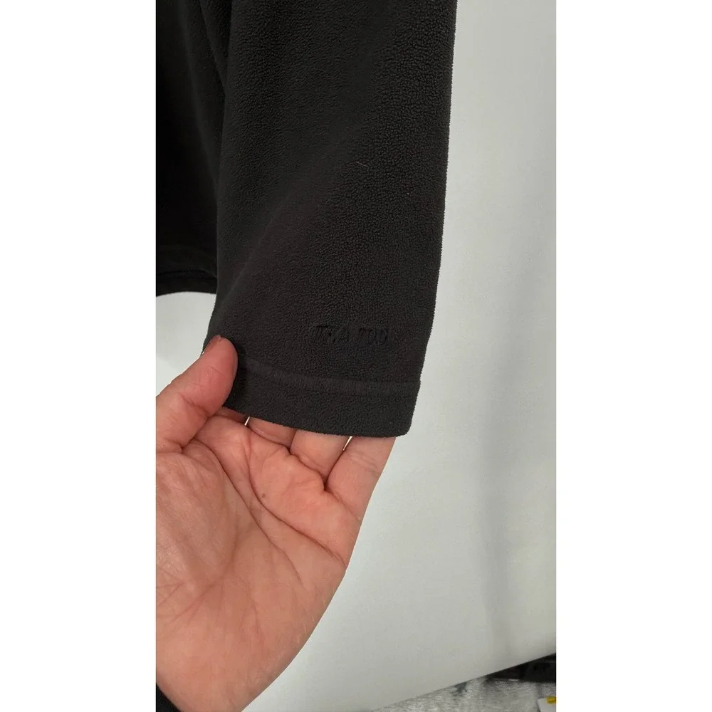 The North Face Large TKA 100‎ Fleece Pullover Mens Brown Quarter Zip Jacket